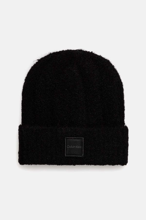 Calvin Klein Kapa s dodatkom vune Calvin Klein boja: crna, K60K612596