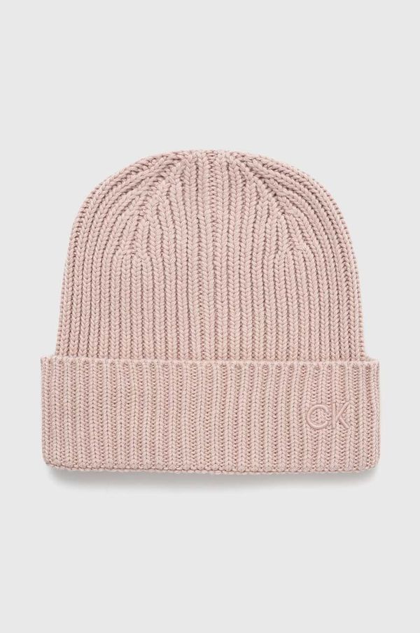 Calvin Klein Kapa s dodatkom vune Calvin Klein boja: ružičasta, K60K612033