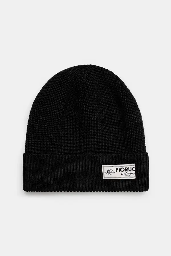 Fiorucci Kapa s dodatkom vune Fiorucci Knit Logo Beanie