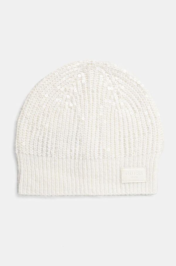 Guess Kapa s dodatkom vune Guess RILEY boja: bijela, od tanke pletenine, W4BZ26 Z3J92