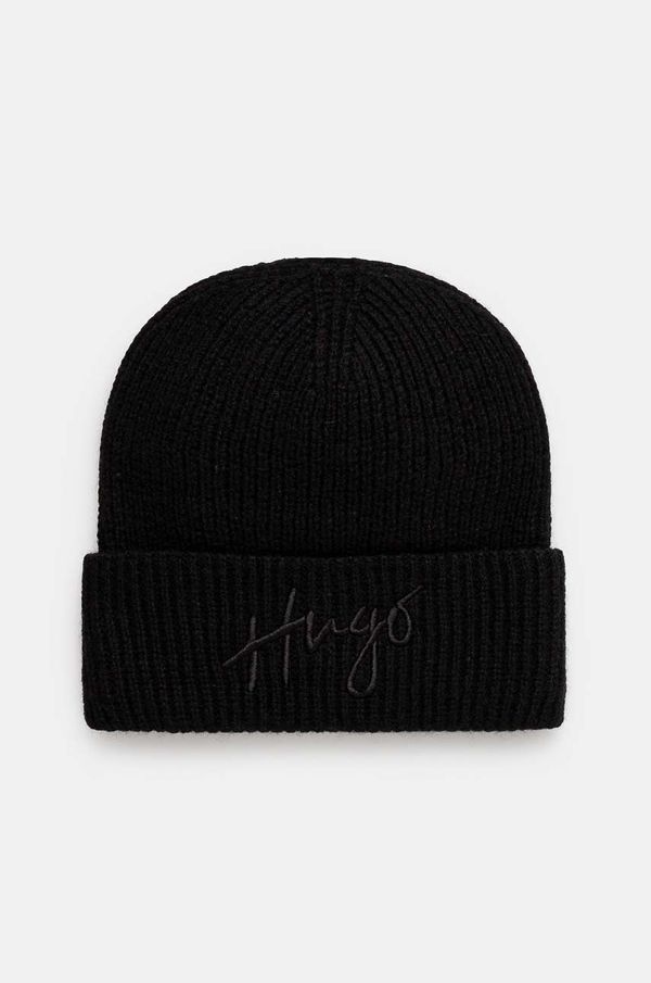 Hugo Kapa s dodatkom vune HUGO boja: crna, 50524104
