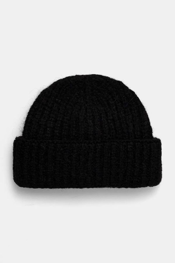 Liu Jo Kapa s dodatkom vune Liu Jo boja: crna, od debelog pletiva, 2F4060 M0300