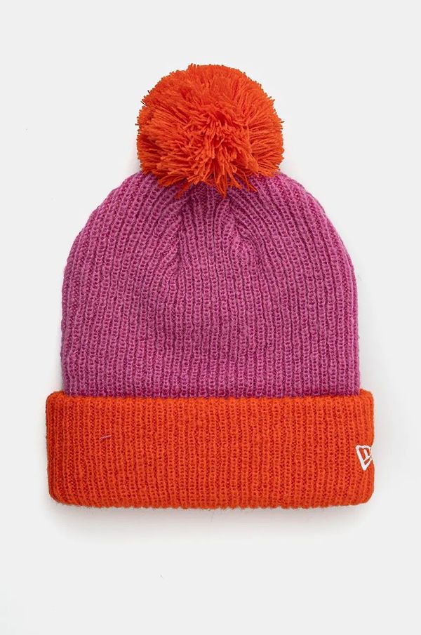 New Era Kapa s dodatkom vune New Era boja: ružičasta, od debelog pletiva, 60565273