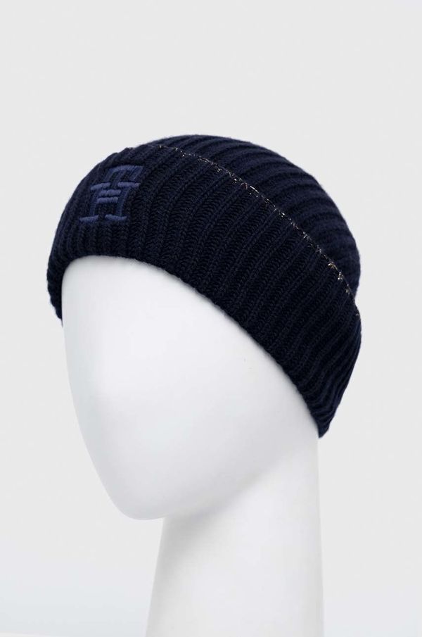 Tommy Hilfiger Kapa s dodatkom vune Tommy Hilfiger boja: tamno plava,