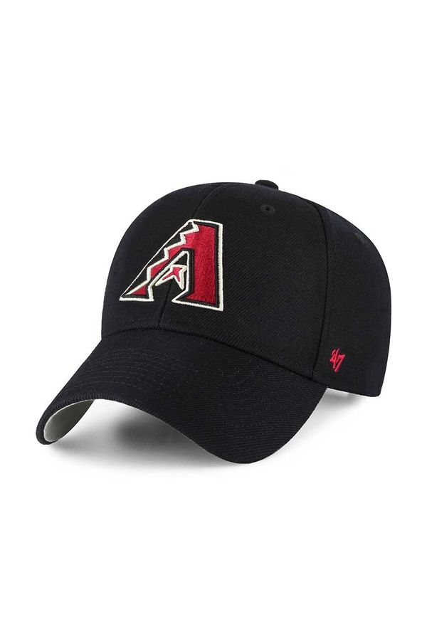 47 brand Kapa sa šiltom 47 brand MLB Arizona Diamondbacks boja: crna, s aplikacijom, B-MVP29WBV-BKB