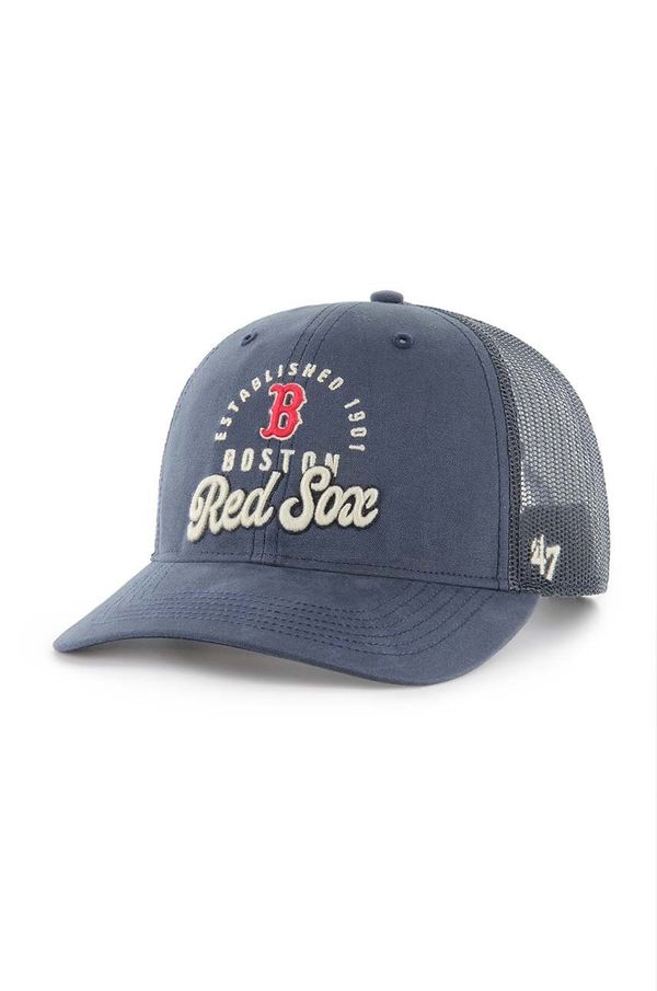 47 brand Kapa sa šiltom 47 brand MLB Boston Red Sox boja: crna, s aplikacijom, B-PITST02BXP-VNB