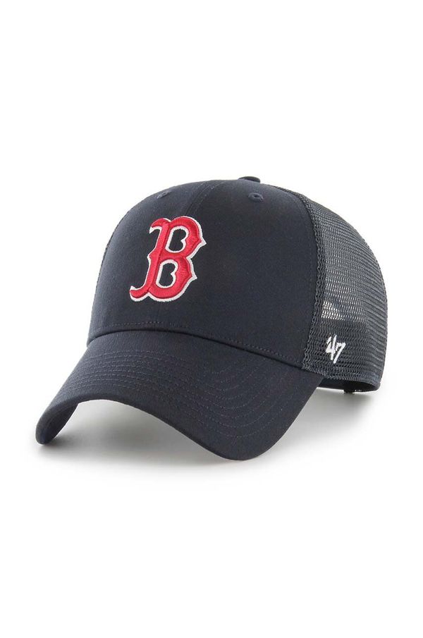 47 brand Kapa sa šiltom 47 brand MLB Boston Red Sox boja: tamno plava, s aplikacijom, BCWS-BRSRS02CTP-NY04