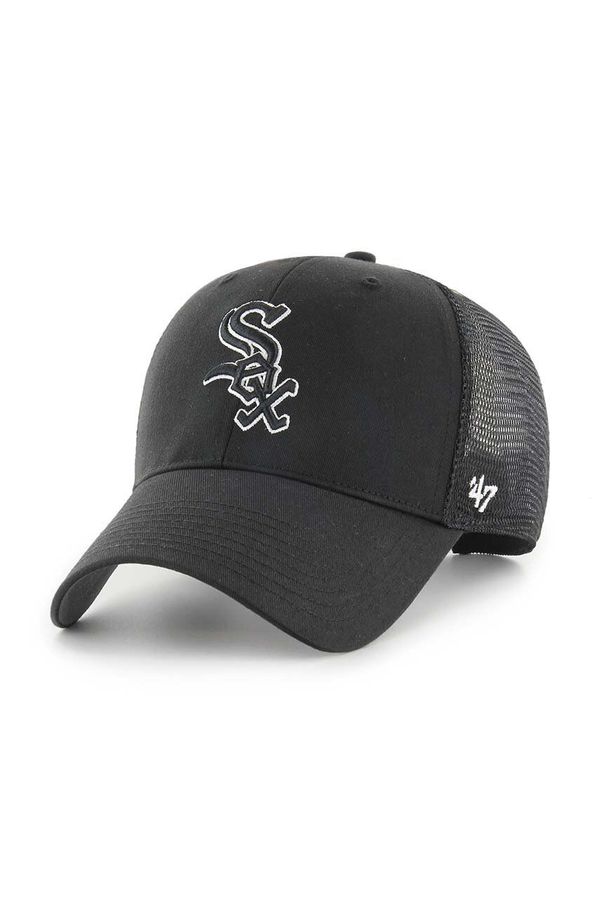 47 brand Kapa sa šiltom 47 brand MLB Chicago White Sox boja: crna, s aplikacijom, B-BRANS06CTP-BKC