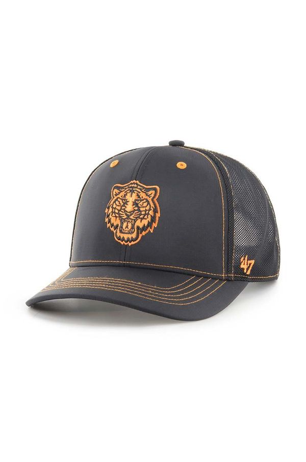 47 brand Kapa sa šiltom 47 brand MLB Detroit Tigers boja: crna, s aplikacijom, B-XRAYD09BBP-BK
