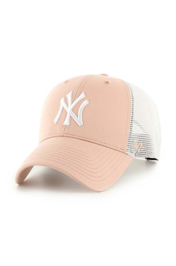 47 brand Kapa sa šiltom 47 brand MLB New York Yankees boja: bež, s aplikacijom, B-BRANS17CTP-DV