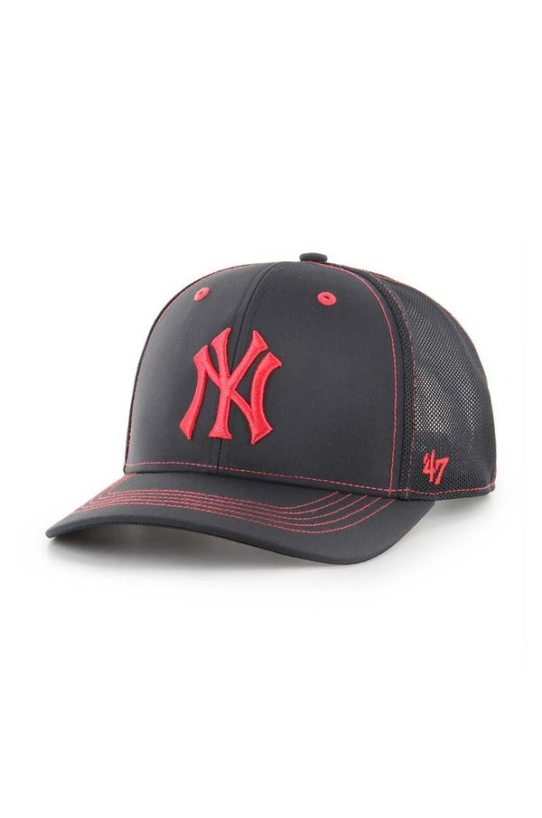 47 brand Kapa sa šiltom 47 brand MLB New York Yankees boja: crna, s aplikacijom, B-XRAYD17BBP-BK