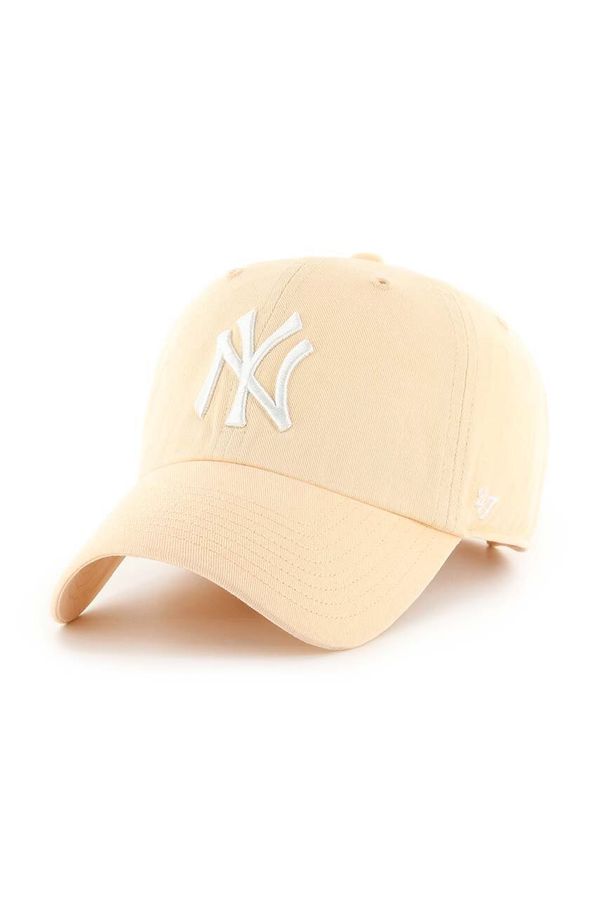 47 brand Kapa sa šiltom 47 brand MLB New York Yankees boja: narančasta, s aplikacijom, B-NLRGW17GWS-AF
