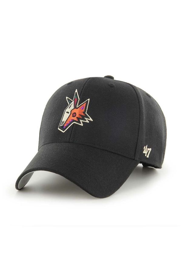 47 brand Kapa sa šiltom 47 brand NHL Arizona Coyotes boja: crna, s aplikacijom, H-MVP21WBV-BKJ
