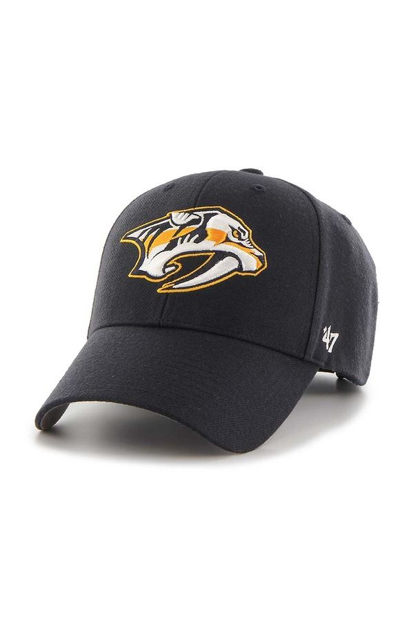 47 brand Kapa sa šiltom 47 brand NHL Nashville Predators boja: tamno plava, s aplikacijom, H-MVP30WBV-NY