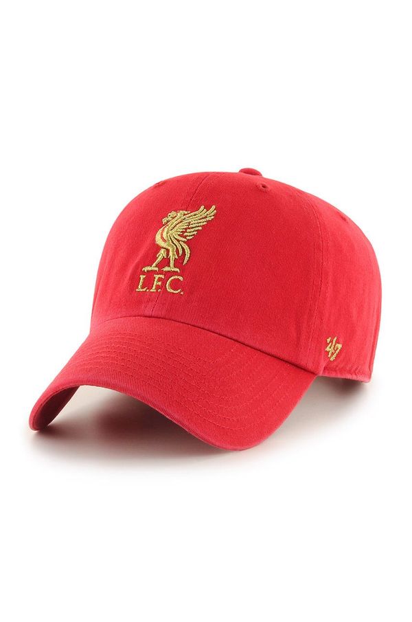 47brand Kapa sa šiltom 47brand EPL Liverpool boja: crvena