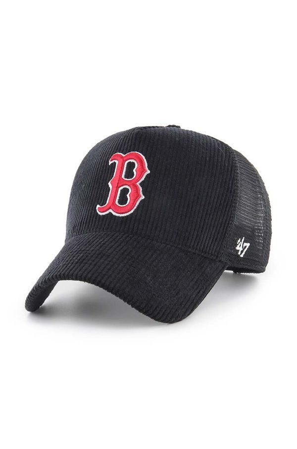 47brand Kapa sa šiltom 47brand MLB Boston Red Sox boja: crna, s aplikacijom