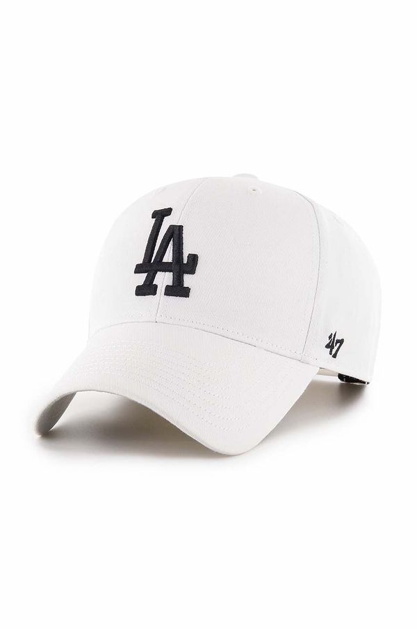 47brand Kapa sa šiltom 47brand MLB Los Angeles Dodgers boja: bijela, s aplikacijom