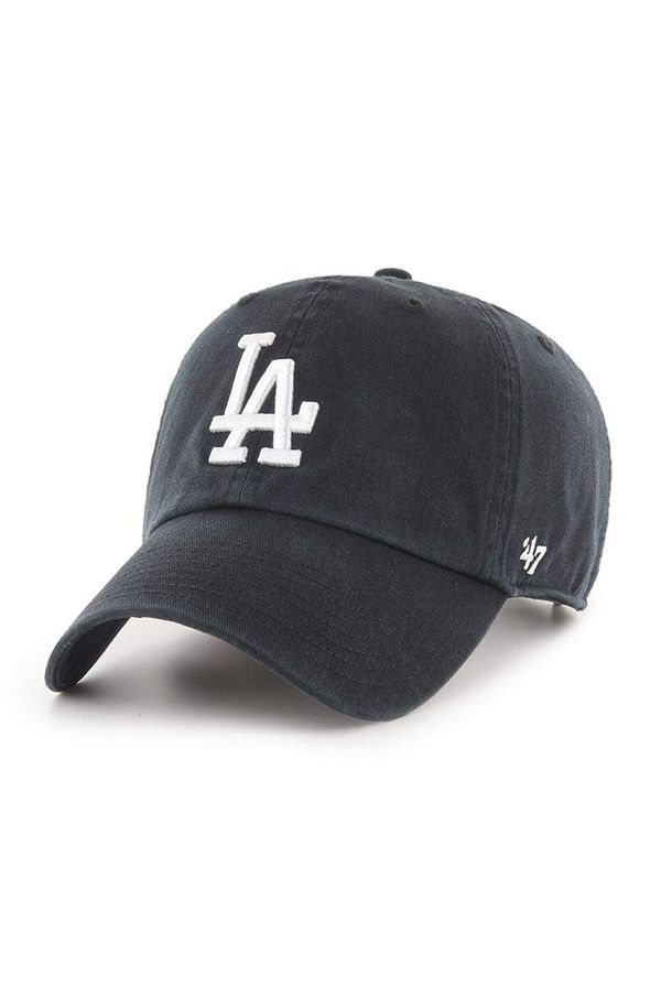 47brand Kapa sa šiltom 47brand MLB Los Angeles Dodgers boja: crna  B-RGW12GWS-BKJ