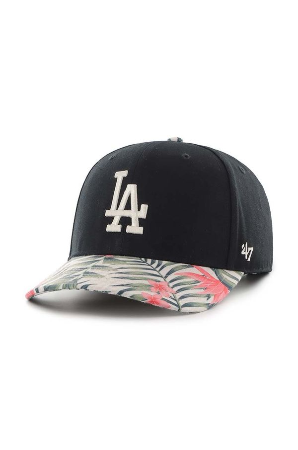 47brand Kapa sa šiltom 47brand MLB Los Angeles Dodgers boja: crna, s aplikacijom