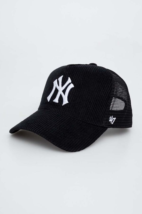 47brand Kapa sa šiltom 47brand MLB New York Yankees boja: crna, s aplikacijom