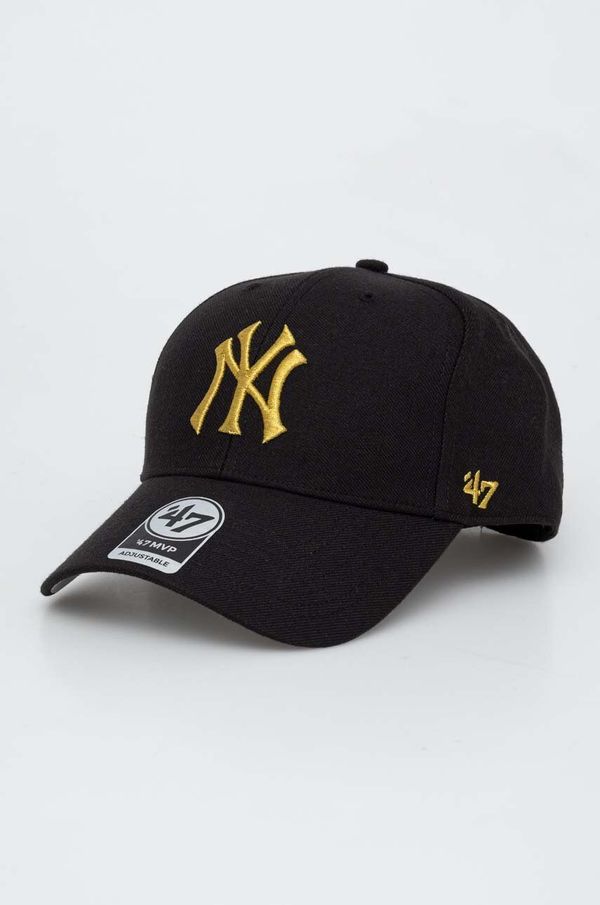 47brand Kapa sa šiltom 47brand MLB New York Yankees boja: crna, s aplikacijom