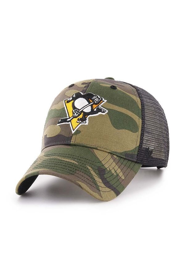 47brand Kapa sa šiltom 47brand NHL Pittsburgh Penguins boja: zelena, s uzorkom, H-CBRAN15GWP-CM