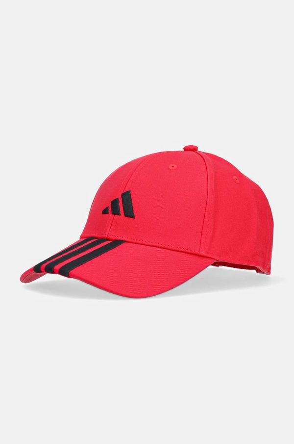 adidas Kapa sa šiltom adidas BBALL 3S CAP NL boja: crvena, s aplikacijom, JP0387