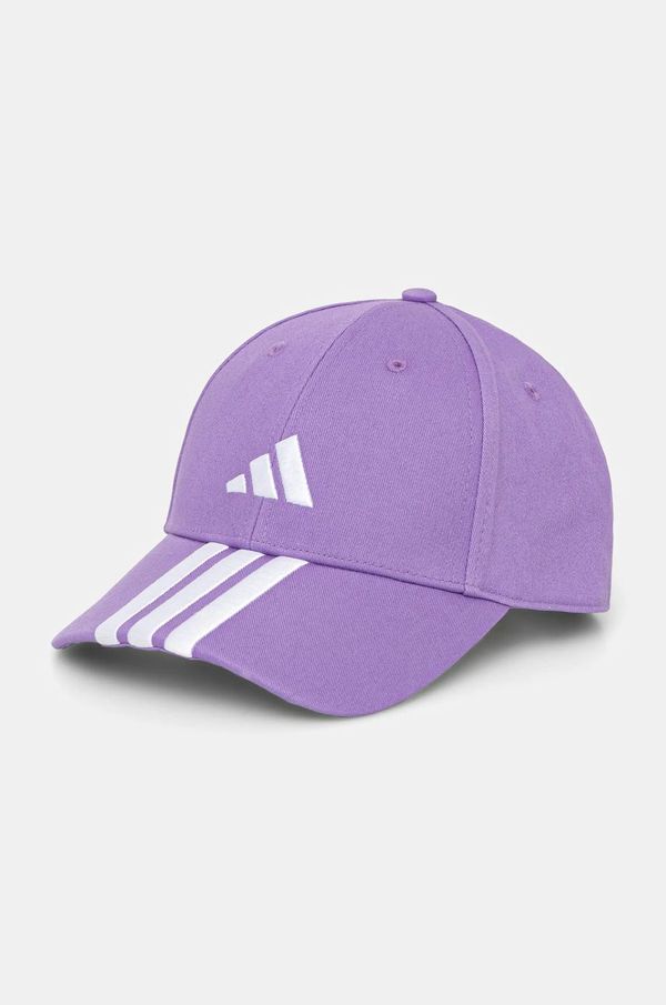 adidas Kapa sa šiltom adidas BBALL 3S CAP NL boja: ljubičasta, s aplikacijom, JP0390