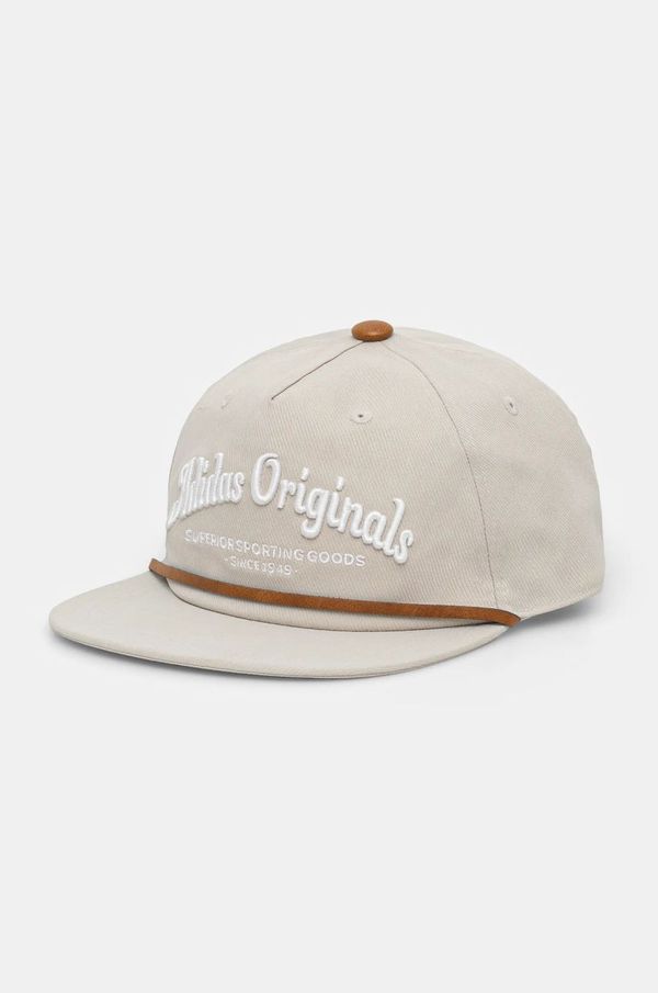 adidas Originals Kapa sa šiltom adidas Originals FLATBRIM boja: bež, s aplikacijom, JD0996