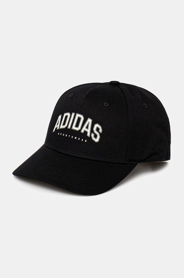adidas Kapa sa šiltom adidas U VARSITY CAP boja: crna, s aplikacijom, JP4818