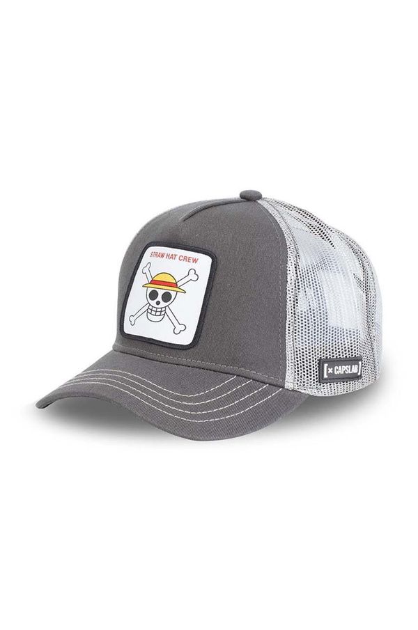 Capslab Kapa sa šiltom Capslab ONE PIECE boja: siva, s uzorkom