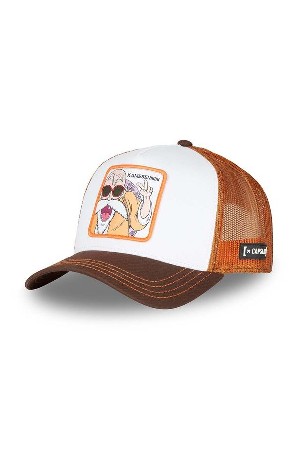Capslab Kapa sa šiltom Capslab x Dragon Ball boja: bijela, s aplikacijom, CL/DBZ7/1/CT/KAM