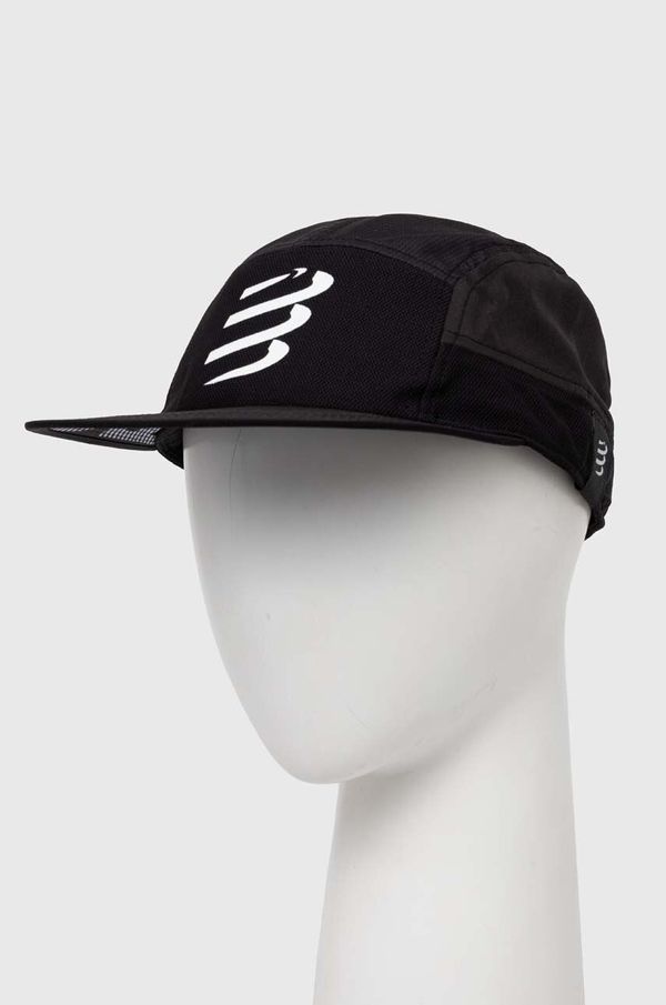 Compressport Kapa sa šiltom Compressport 5 Panel Light Cap boja: crna, s tiskom, CU00097B
