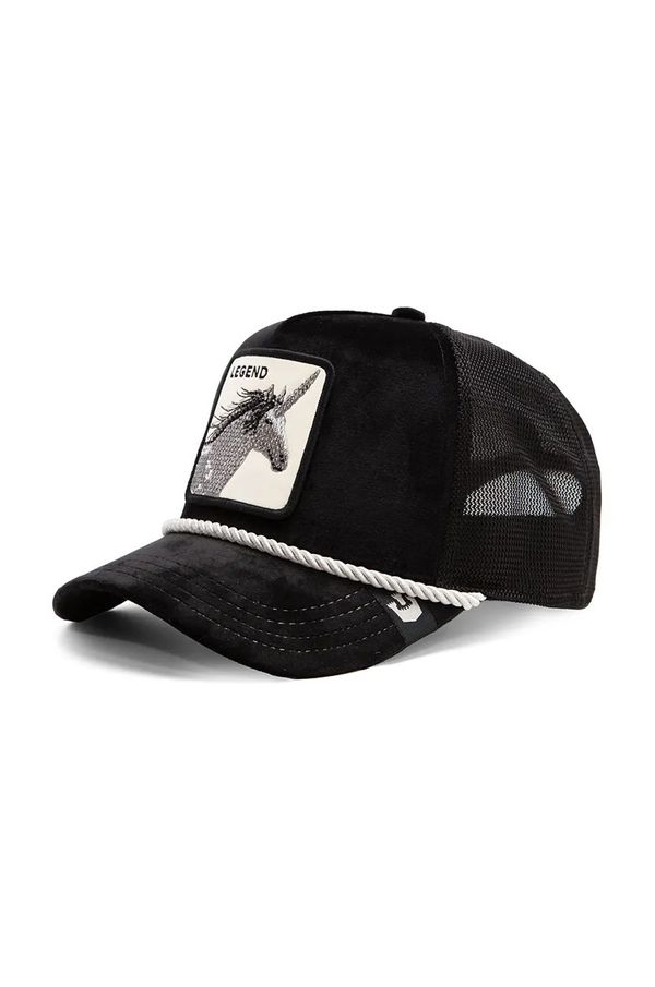 Goorin Bros Kapa sa šiltom Goorin Bros Onyx Legend boja: crna, s aplikacijom, 101-1723