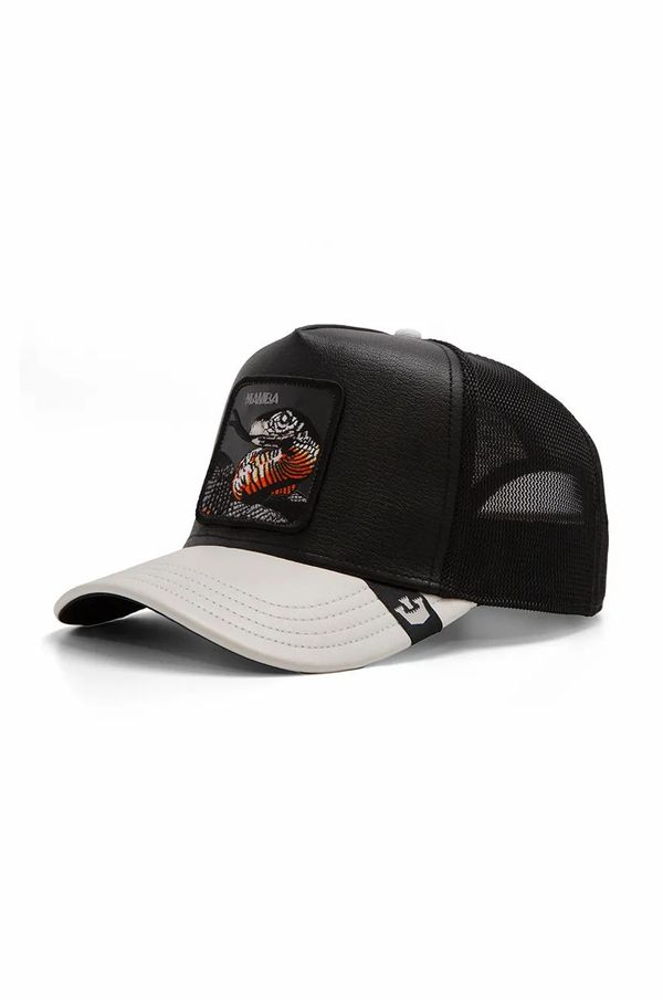 Goorin Bros Kapa sa šiltom Goorin Bros Shleather Snake boja: crna, s aplikacijom, 101-1831