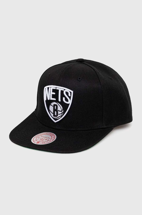 Mitchell&Ness Kapa sa šiltom Mitchell&Ness BROOKLYN NETS boja: crna, s aplikacijom