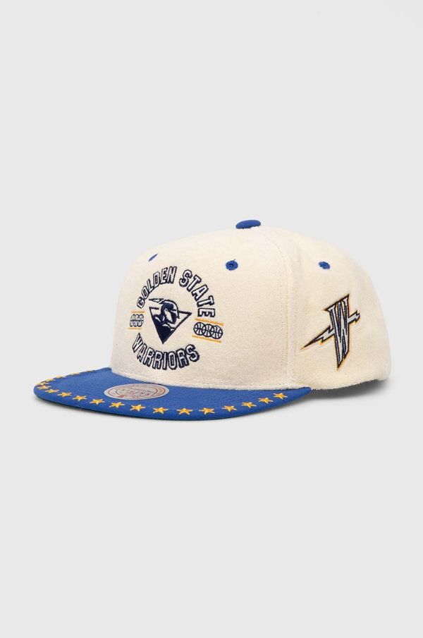 Mitchell&Ness Kapa sa šiltom Mitchell&Ness Golden State Warriors boja: bež, s uzorkom, HHSS7510-GSWYYPPPOFWH