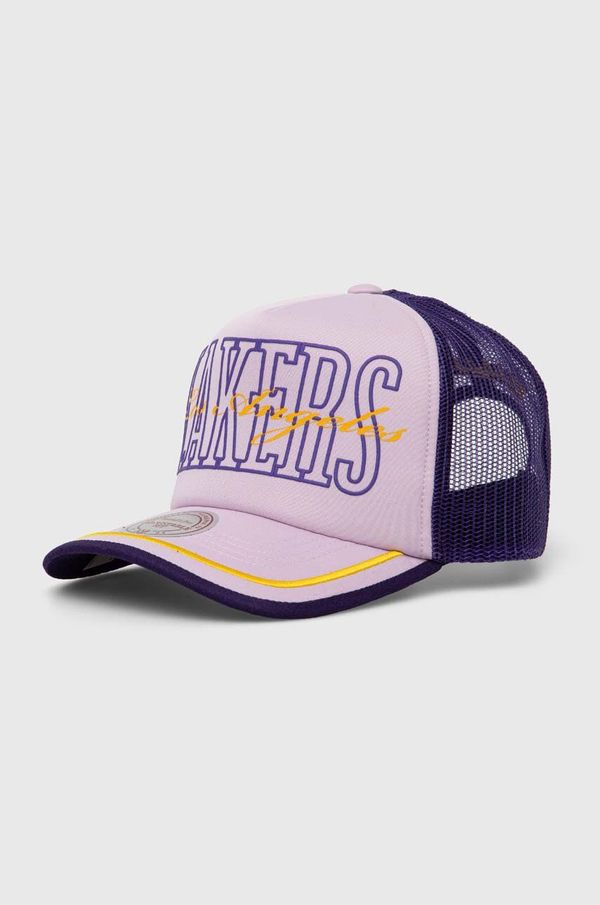 Mitchell&Ness Kapa sa šiltom Mitchell&Ness Los Angeles Lakers boja: ljubičasta, s uzorkom, HHSS7656-LALYYPPPPURP