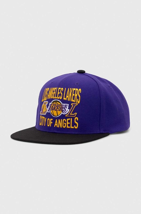 Mitchell&Ness Kapa sa šiltom Mitchell&Ness NBA LOS ANGELES LAKERS boja: ljubičasta, s aplikacijom