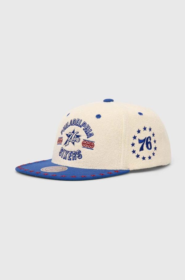 Mitchell&Ness Kapa sa šiltom Mitchell&Ness Philadelphia 76ERS boja: bež, s aplikacijom, HHSS7510-P76YYPPPOFWH