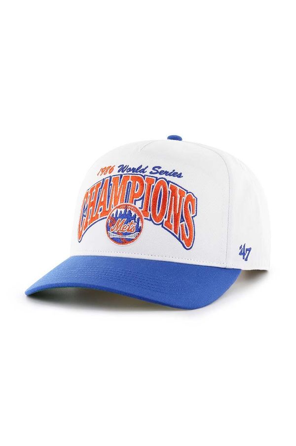 47 brand Kapa sa šiltom s dodatkom vune 47 brand MLB New York Mets boja: bijela, s aplikacijom, BCWS-ARCHH16CTP-WH86
