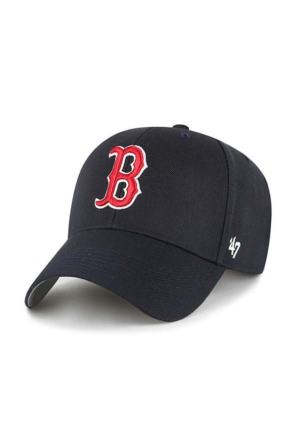 47brand Kapa sa šiltom s dodatkom vune 47brand MLB Boston Red Sox boja: tamno plava, s aplikacijom
