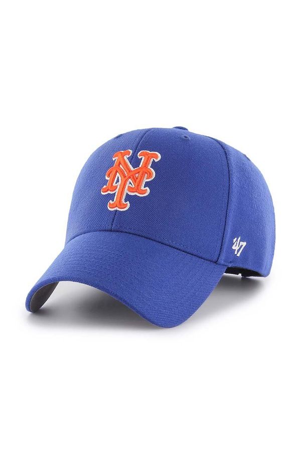 47brand Kapa sa šiltom s dodatkom vune 47brand MLB New York Mets s aplikacijom