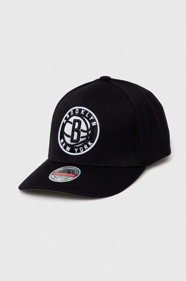 Mitchell&Ness Kapa sa šiltom s dodatkom vune Mitchell&Ness Brooklyn Nets boja: crna, s aplikacijom