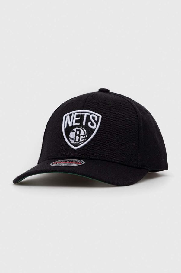 Mitchell&Ness Kapa sa šiltom s dodatkom vune Mitchell&Ness Brooklyn Nets boja: crna, s aplikacijom