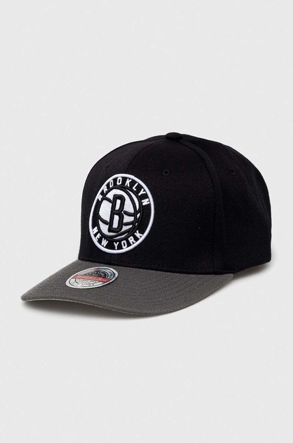 Mitchell&Ness Kapa sa šiltom s dodatkom vune Mitchell&Ness Brooklyn Nets boja: crna, s aplikacijom