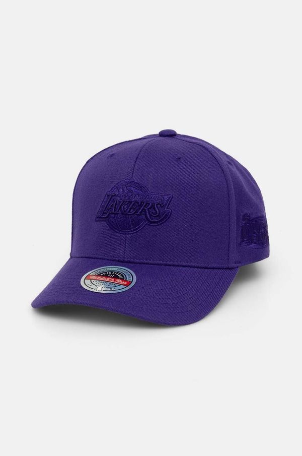 Mitchell&Ness Kapa sa šiltom s dodatkom vune Mitchell&Ness Los Angeles Lakers boja: ljubičasta, s aplikacijom, HHSSINTL1435-LALPURP