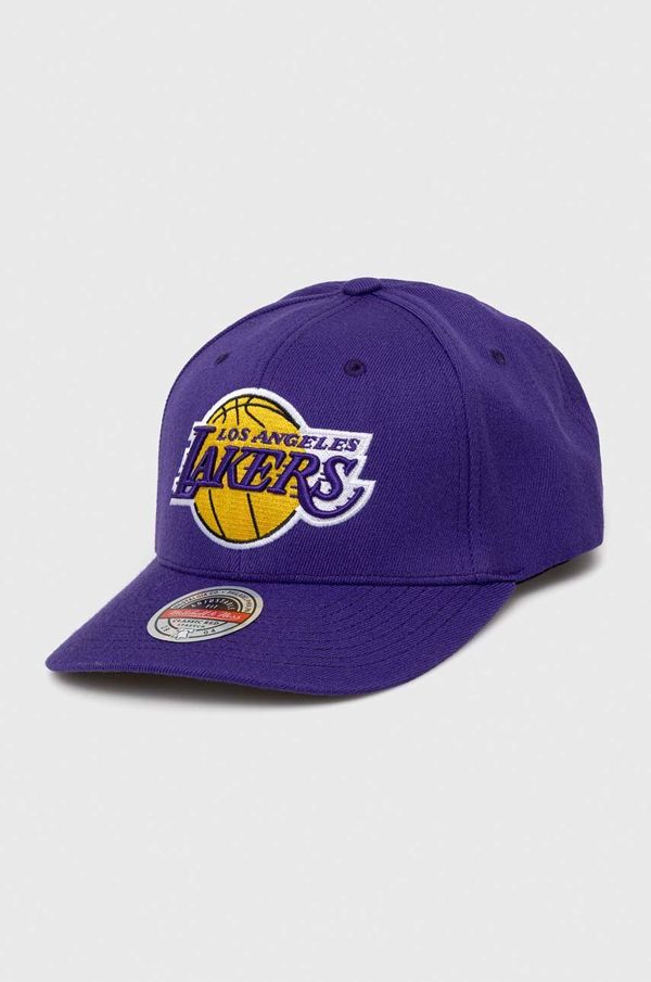 Mitchell&Ness Kapa sa šiltom s dodatkom vune Mitchell&Ness Los Angeles Lakers boja: ljubičasta, s aplikacijom