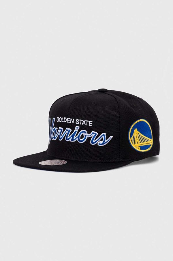 Mitchell&Ness Kapa sa šiltom s dodatkom vune Mitchell&Ness NBA GOLDEN STATE WARRIORS boja: crna, s aplikacijom