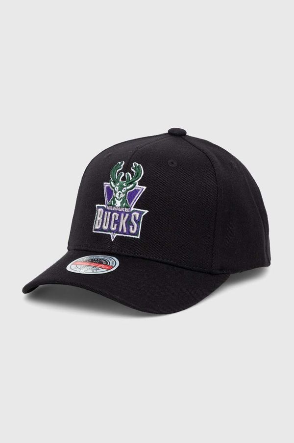 Mitchell&Ness Kapa sa šiltom s dodatkom vune Mitchell&Ness NBA MILWAUKEE BUCKS boja: crna, s aplikacijom